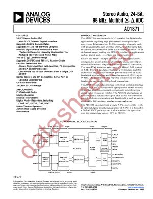 AD1871YRSZ-REEL datasheet  